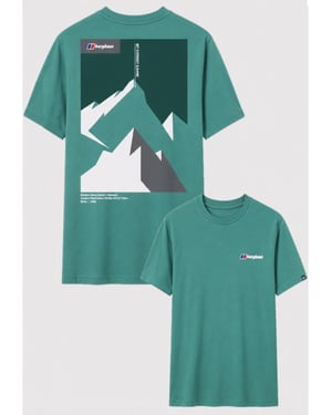 Berghaus Everest Mountain Ridge T-Shirt in Teal Green